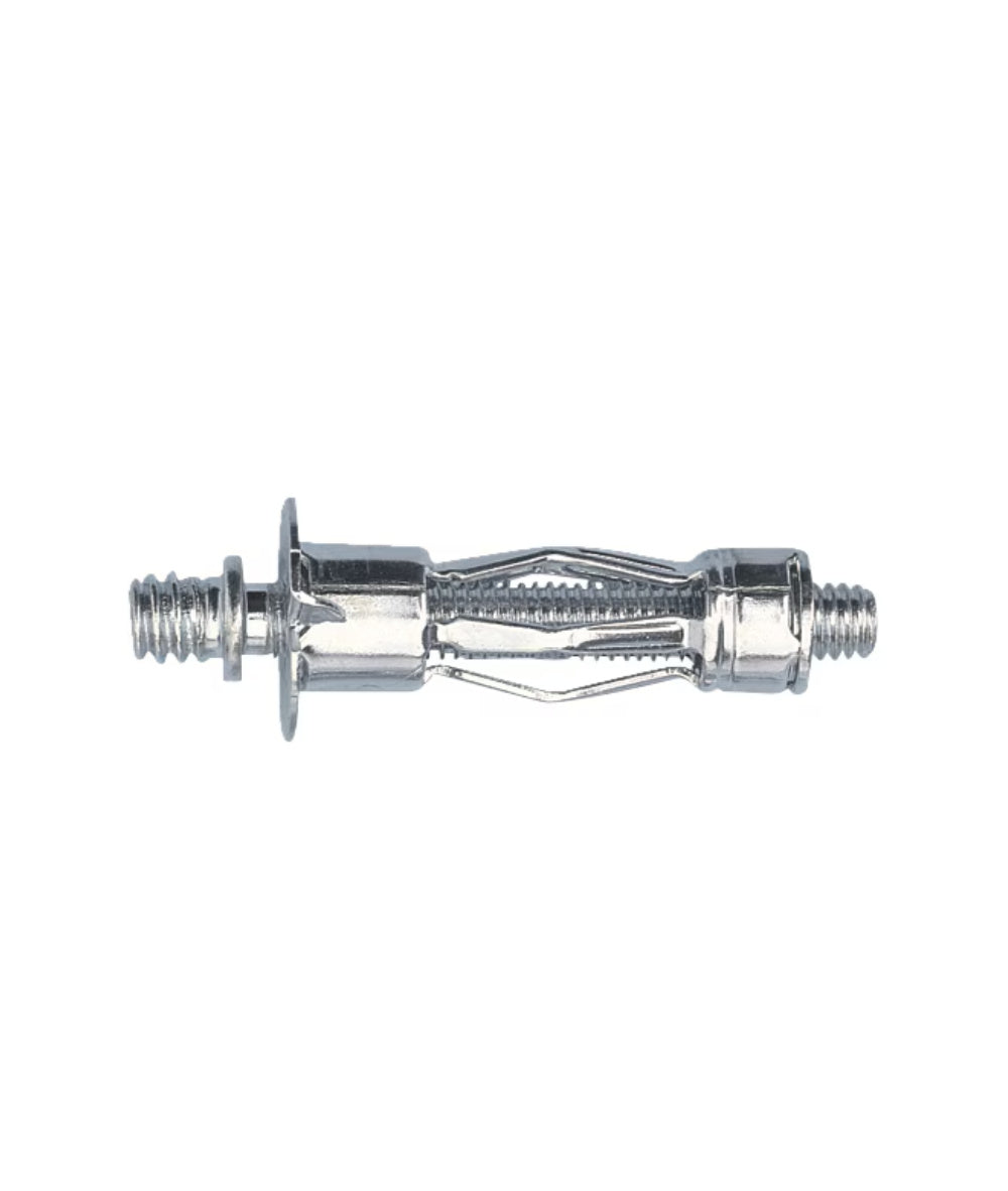 50 Metal Hollow Wall Anchors W-MH with Screw-In Leg 5X50, Excellent Hold, Pre-assembled Anchor with Metric Screw/Threaded Rod