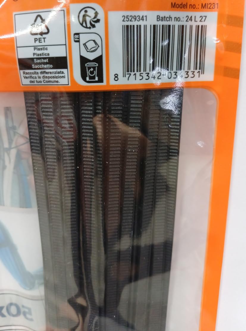 Cable tie, bag of 50 riselans 4.5x350 mm, black