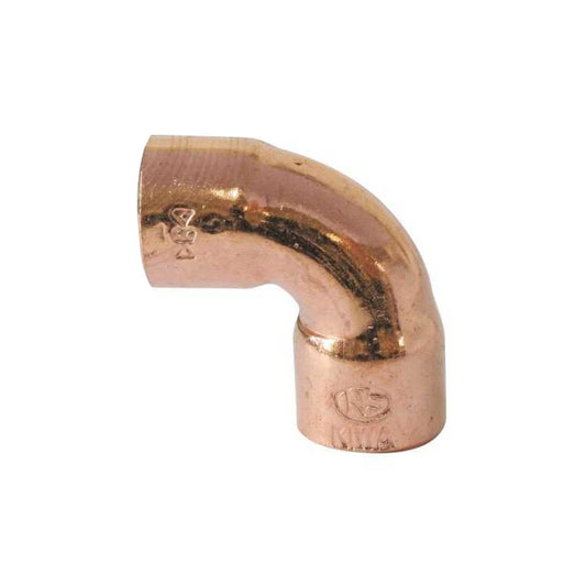Satz mit 5 90°-Kupferbögen, weiblich/weiblich, kleiner Radius – Durchmesser 32 mm – 90 CU