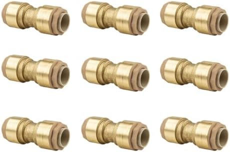Satz mit 9 "620" Messing-Innengewinde-Instant-Equal-Union-Fittings, Größe 18