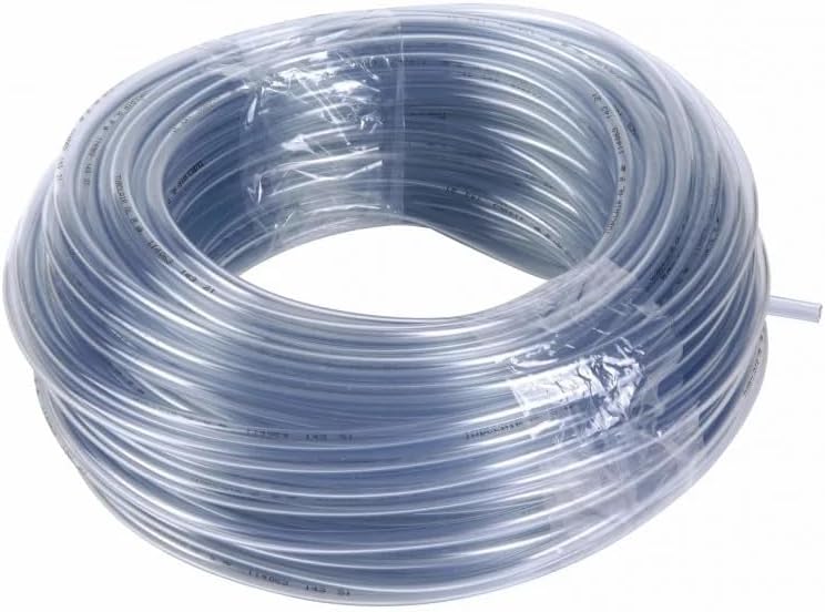 Transparentes PVC-Rohr, Durchmesser 6/9 cm, Länge 50 m