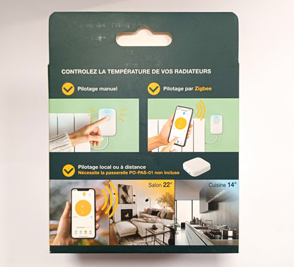 Powernity – Thermostat Connecté Wi-FI pour Radiateurs Électriques – Compatible iOS & Android – Économies d’Énergie – Installation Facile