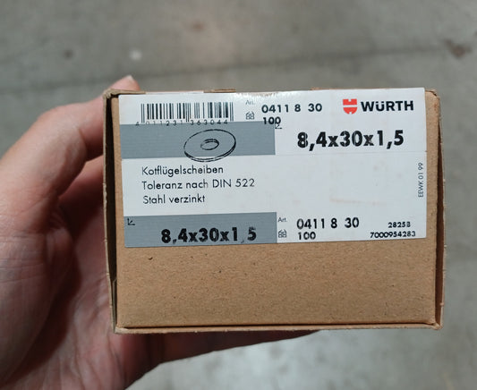 Body washer 8.4 X 30 X 1.5 - 1 box of 200 washers