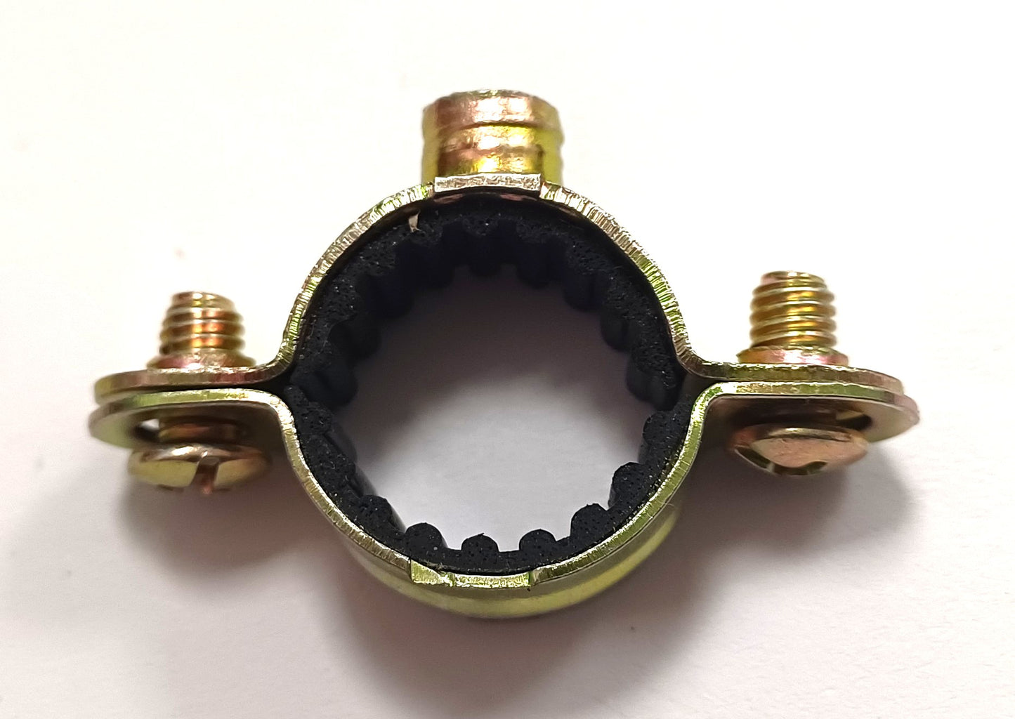 Colliers simples acier bichromaté, 7 * 150 Tuyau 16MM, Wurth, Galvanisé jaune, boite de 50 colliers
