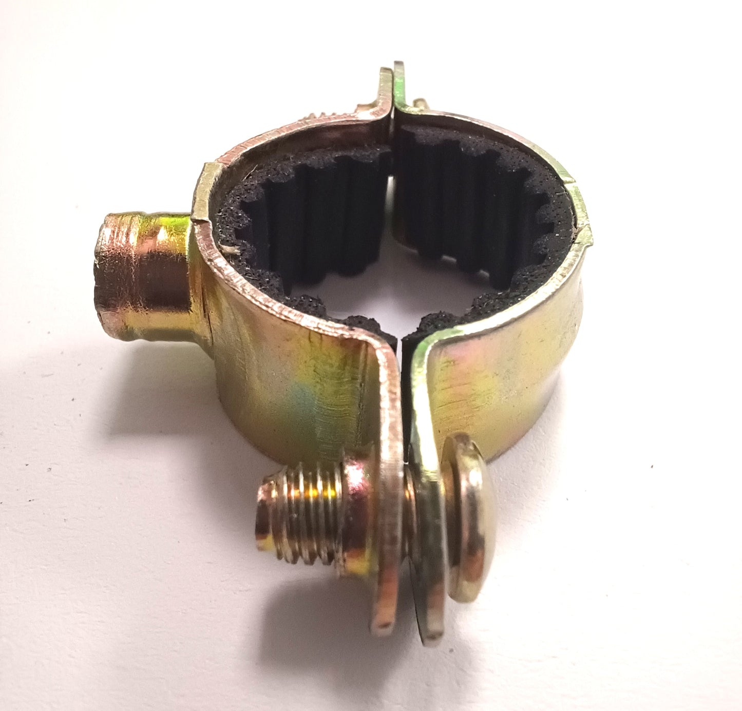 Colliers simples acier bichromaté, 7 * 150 Tuyau 16MM, Wurth, Galvanisé jaune, boite de 50 colliers