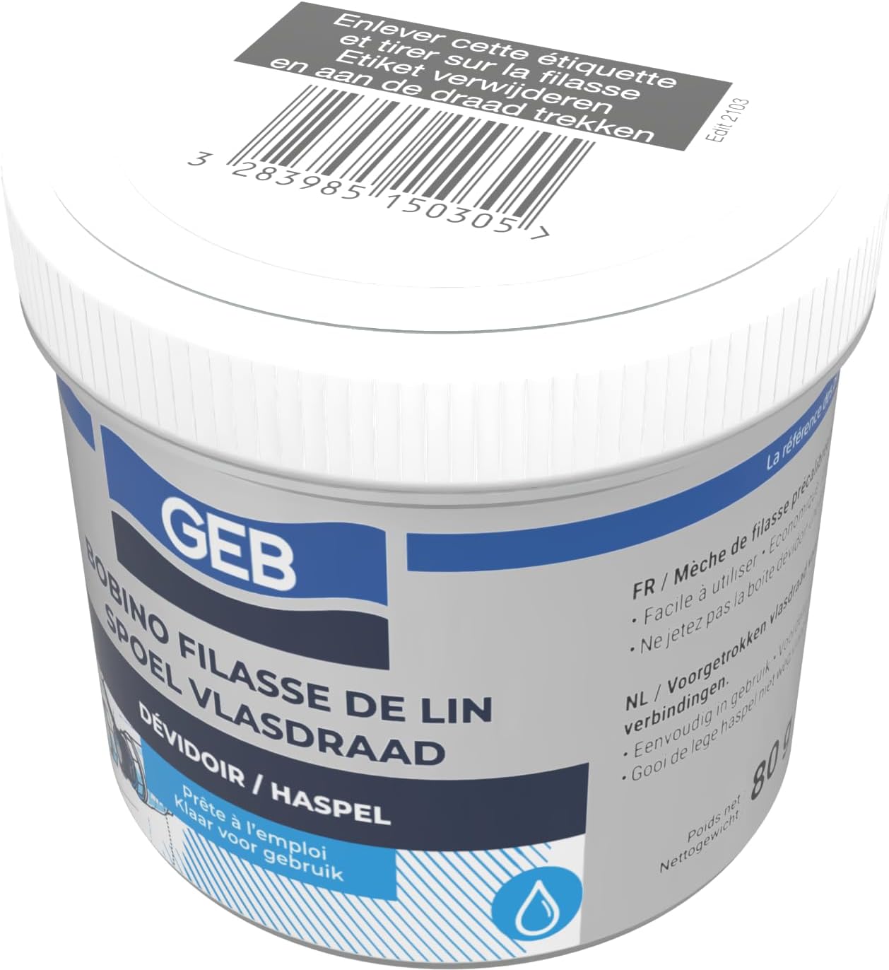 GEB 80g Leinengarnrolle mit Wickler