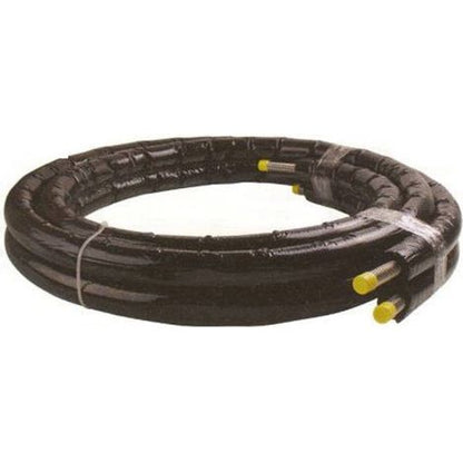 Armaflex duosolar tube ondulé inox pré-isolé dn16 | épaisseur 14mm, longueur 15m | liaison solaire flexible haute température avec câble capteur intégré