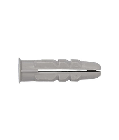 500 PLX 6 x 28 cm Anchors, Grey - Strong Nylon Fixings for Brick, Concrete and Plaster
