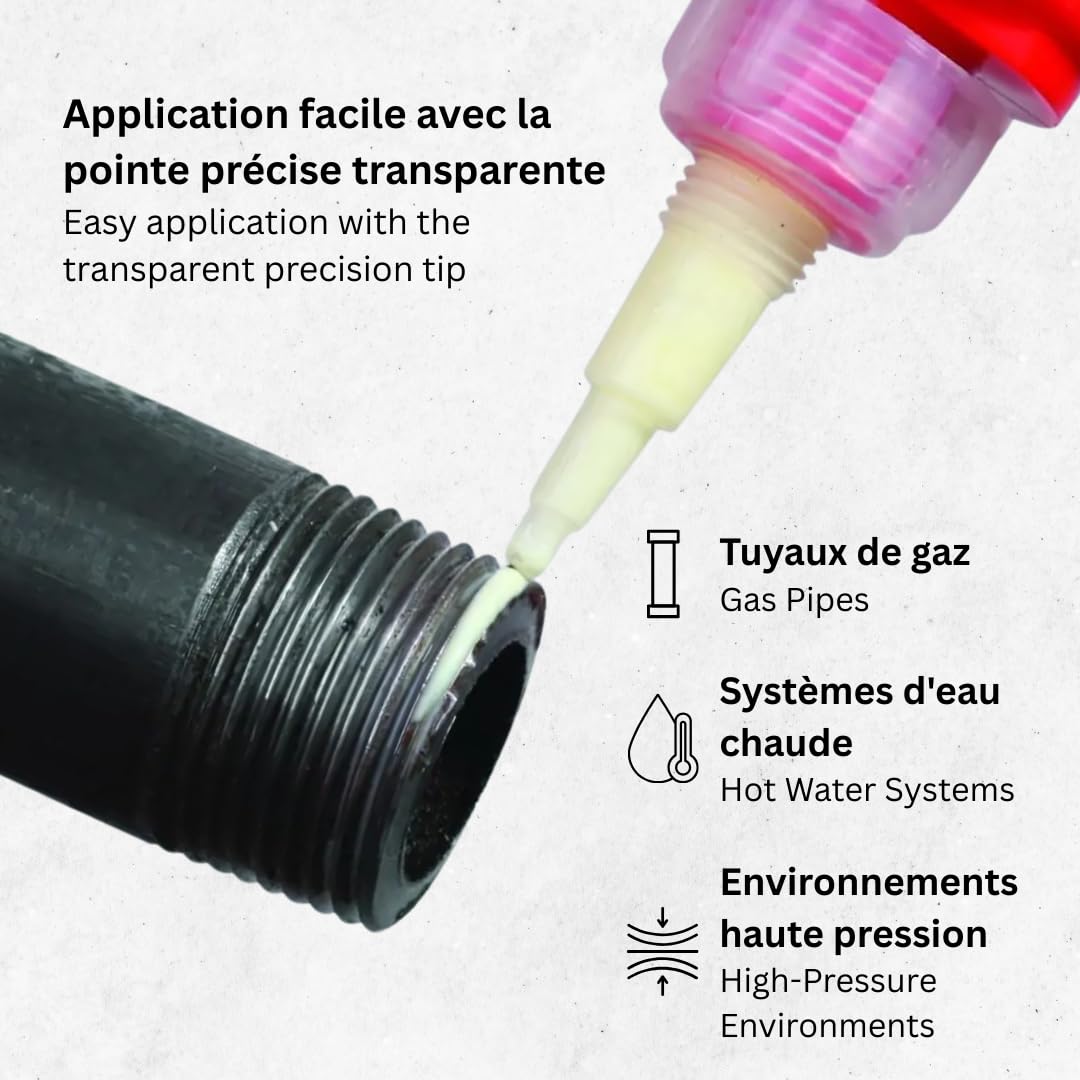 Résine pour étanchéifier les raccords filetés 60 ml Filetfix Virax