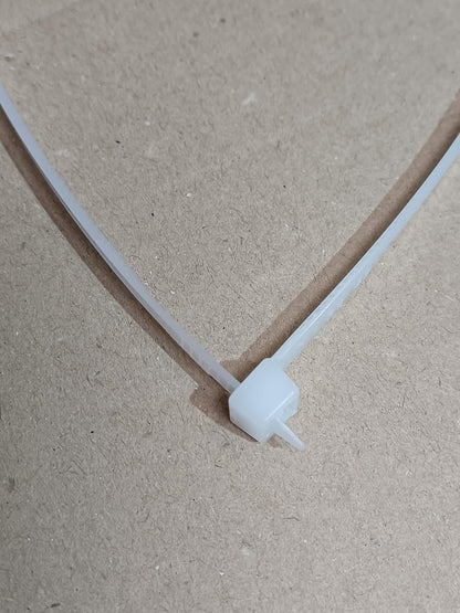 Kabelbinder, Beutel, à 50 Riselans 4,5 x 350 mm, weiß.