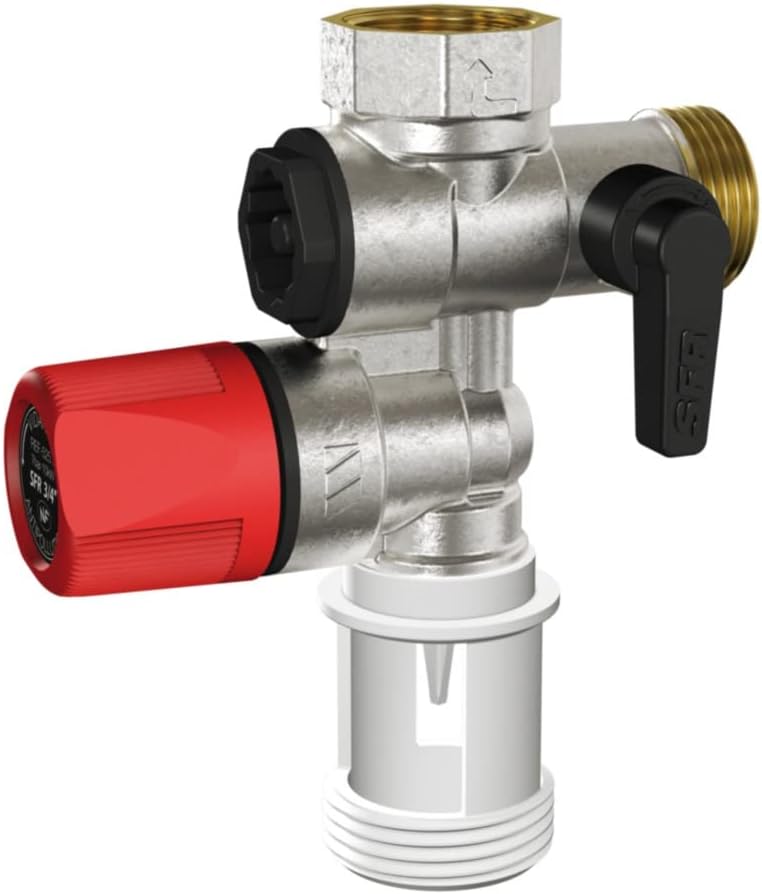 Rechte Sicherheitsgruppe - Messing matt vernickelt - SFR - Watts industrie