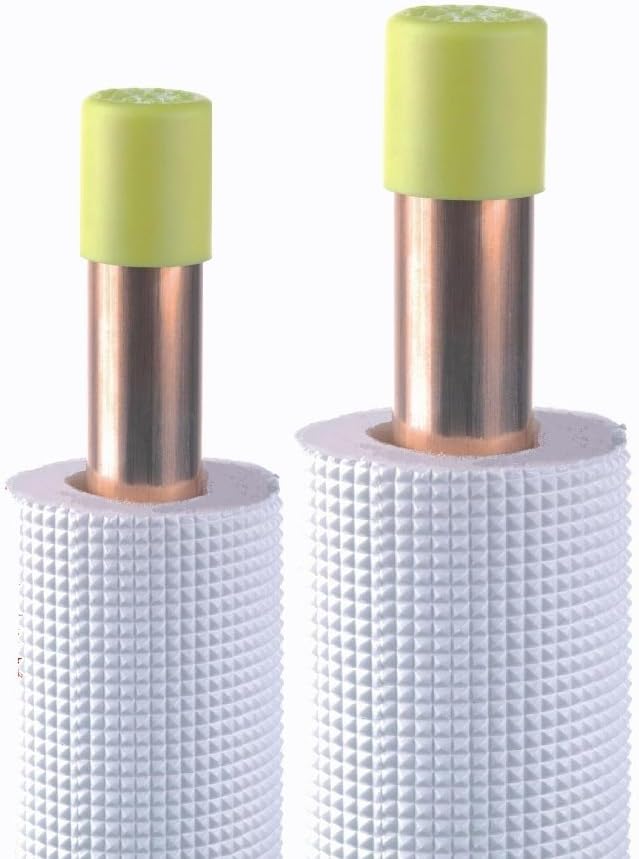 Refrigeration connection - double - 1/4 and 3/8 - PE insulated - bs2d0 - m1 - 20 meters