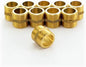 Pack of 10 Raw Brass Equal Nipples 3/4(20/27), D1734, Male/Male Screw-in for Plumbing and Heating Installations