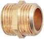 5er-Pack Nippel, gleichschenklige Sanitärverschraubung, Rohmessing, Außen-/Außengewinde, 1" 26 x 34 mm, zum Verbinden zweier Rohrabschnitte mit gleichem Durchmesser