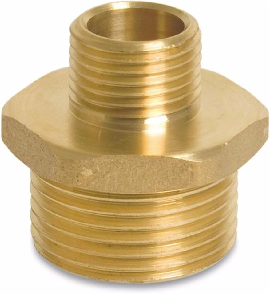 5er-Pack Reduziernippel mit Außengewinde aus Messing, 1" auf 1 1/4", "8245" (33/42 26/34)
