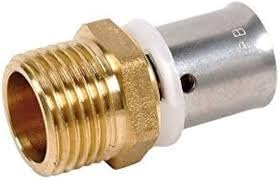 Raccord fixe mâle en laiton 16, 3/4 - lot de 50