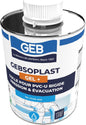Rigid PVC joint adhesive - geb gebsoplast gel plus - 1 liter bottle - with brush