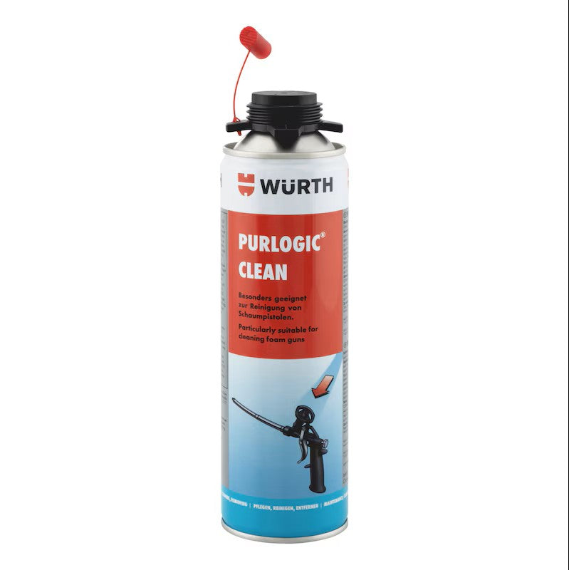 Würth PURLOGIC Clean Cleaner for PU Foam Gun, 500 ml