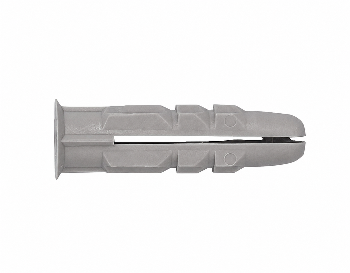 125 Chevilles PLX 8 x 33 cm, Grise - Fixation Solide en Nylon pour Brique, Béton et Plâtre
