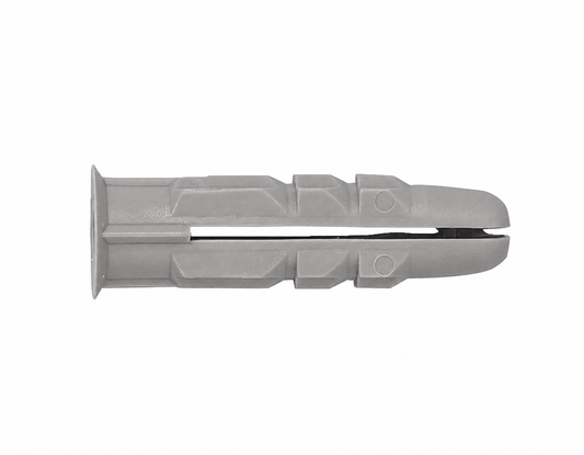 125 PLX-Anker 8 x 33 cm, Grau – Starke Nylonbefestigung für Ziegel, Beton und Gips