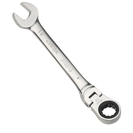 7-teiliges Ratschenschlüssel-Set - 180° schwenkbarer Kopf - Virax 310325