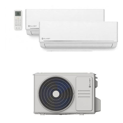 Pompe à chaleur : KIT PAC air/air Clivet EZCool Dual-Split - 5.3 kW - 2 sorties