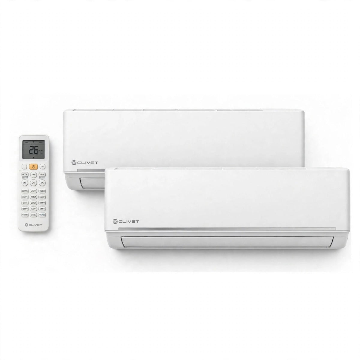 Pompe à chaleur : KIT PAC air/air Clivet EZCool Dual-Split - 5.3 kW - 2 sorties