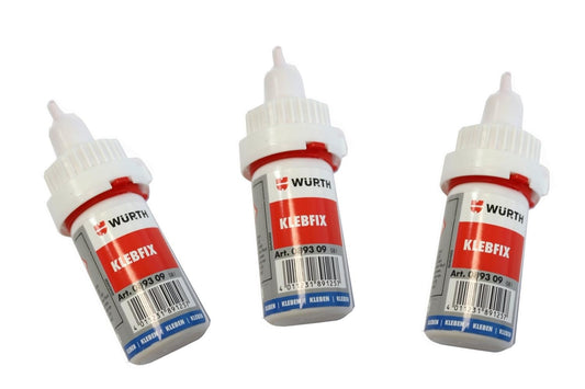 3er-Pack Klebfix Cyanacrylat-Klebstoff für Kunststoff, Metall, Gummi – 19 ml – transparent (Kopie)