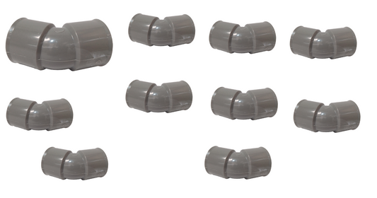 Sanitärbogen, Modell FF 45° DN 32, Set à 10 Stück