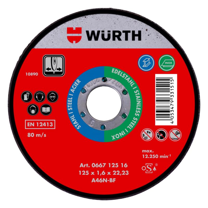 25er-Pack Red Label Trennscheiben Würth