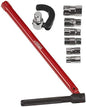 Clé écrou robinet + 6 embouts + mâchoire - Virax