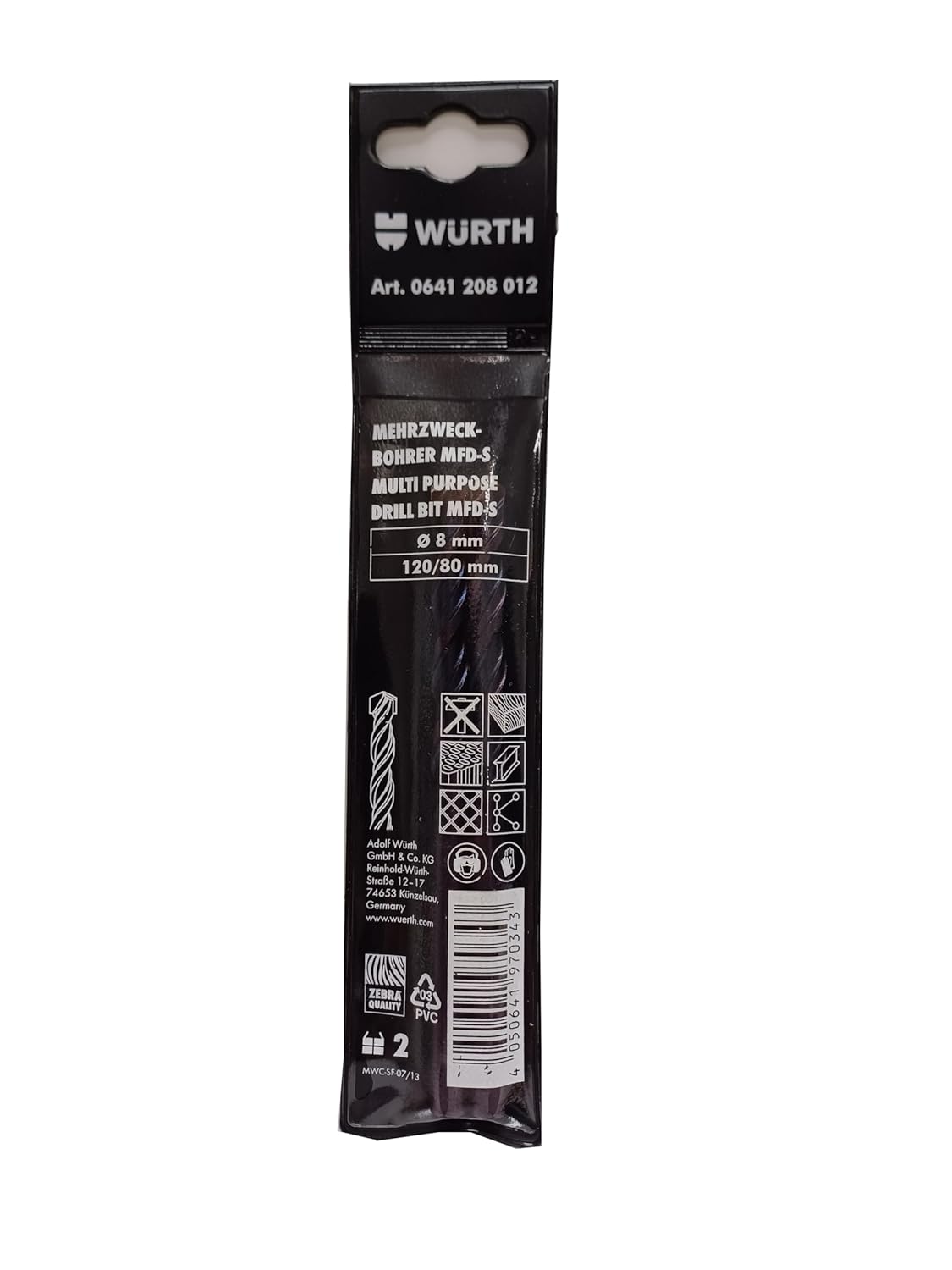 Foret multi-matériaux MFD-S à queue cylindrique pour pratiquement tous les matériaux