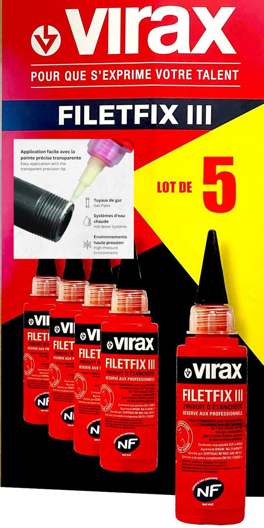 Virax Harzkleber - Filetflix - 5er-Pack