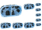 Set of 10 Double Air'Metic flush-mounted boxes model 67 P40