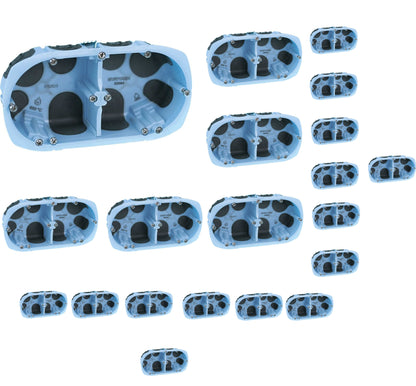 Pack of 20 Air'Metic 67 P40 double flush-mounted boxes