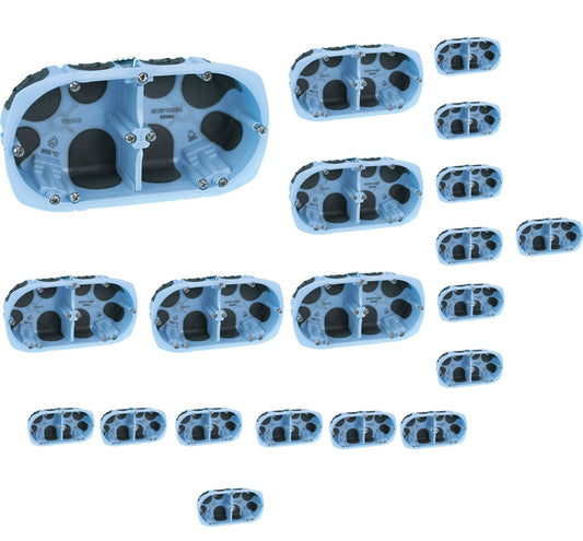 Packung mit 20 Air'Metic 67 P40 Doppel-Unterputzdosen