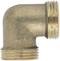 Coude laiton 3/4 mâle/mâle, économique. Lot de 10