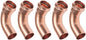 Kupfer-Crimpfitting - 5er-Set Kupfer-Crimpfittings - 90°-Bögen männlich/weiblich Ø28