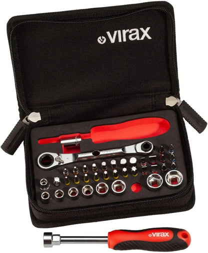 Virax 41-teiliger Satz - 1/4" Kompaktsteckschlüssel, 1/4" Bits Virax - 310400