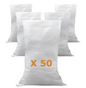 Rubble bags, woven, ultra-resistant, 56 x 96 cm each, sold in packs of 50