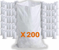 Heavy duty woven rubble bags, 56 x 96 cm each, sold in packs of 100
