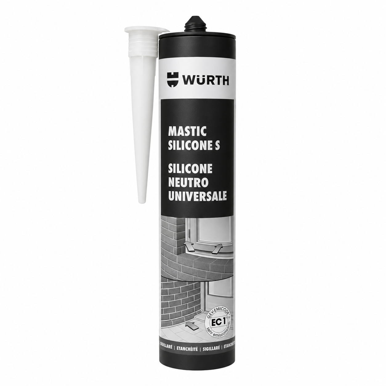 Neutral silicone sealant S, 310 ml, translucent