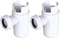 Siphon avec déflecteur, normalisé N, avec déflecteur - lot de 2