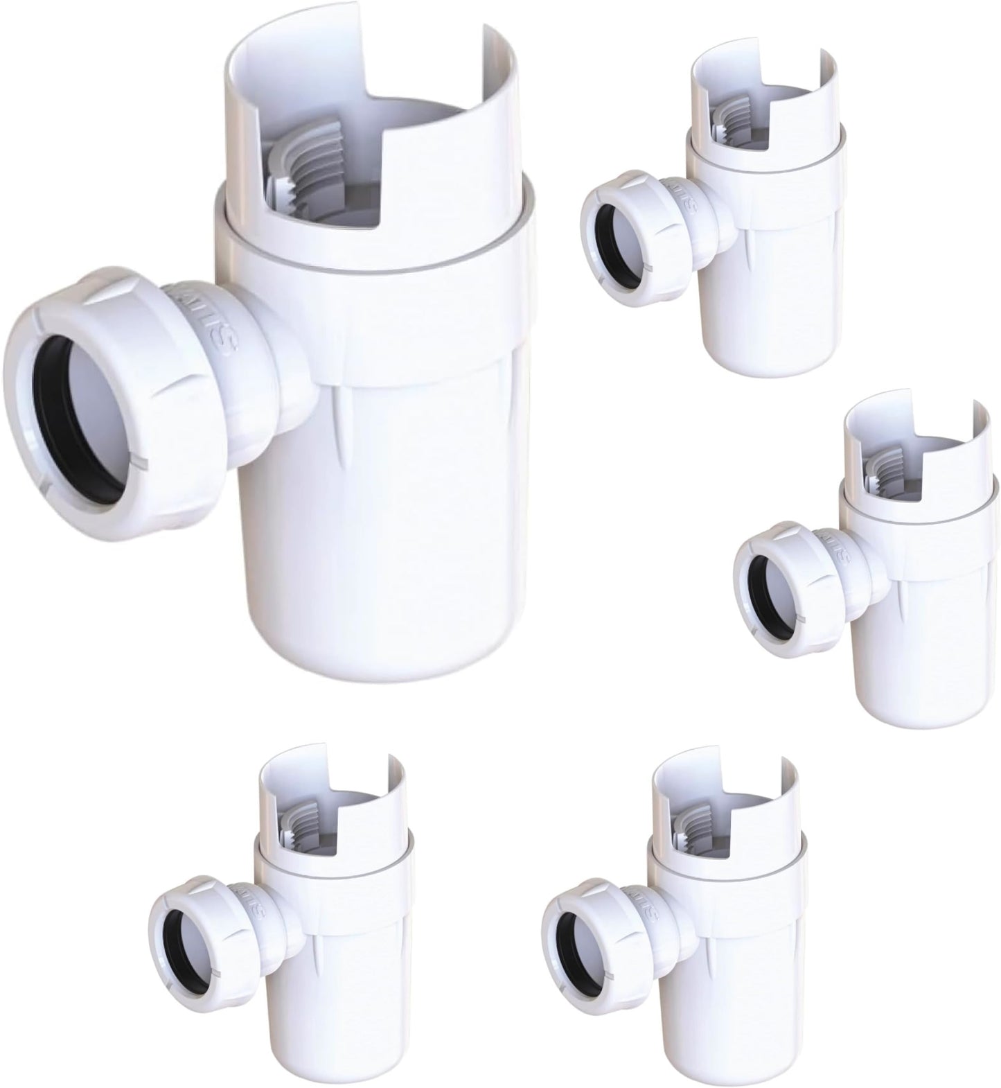 Siphon mit Deflektor, Standard N, mit Deflektor - 5er Set
