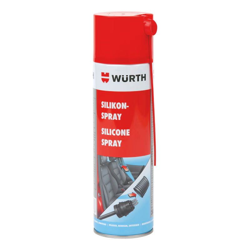 Professional silicone spray 500 ml for rubber seals, plastics and metals